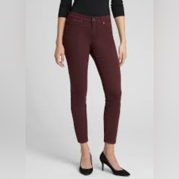 GAP Denim - Gap Midrise Legging Skimmer Jeans Vamp Red Maroon Burgundy Skinny Jeans Size 29